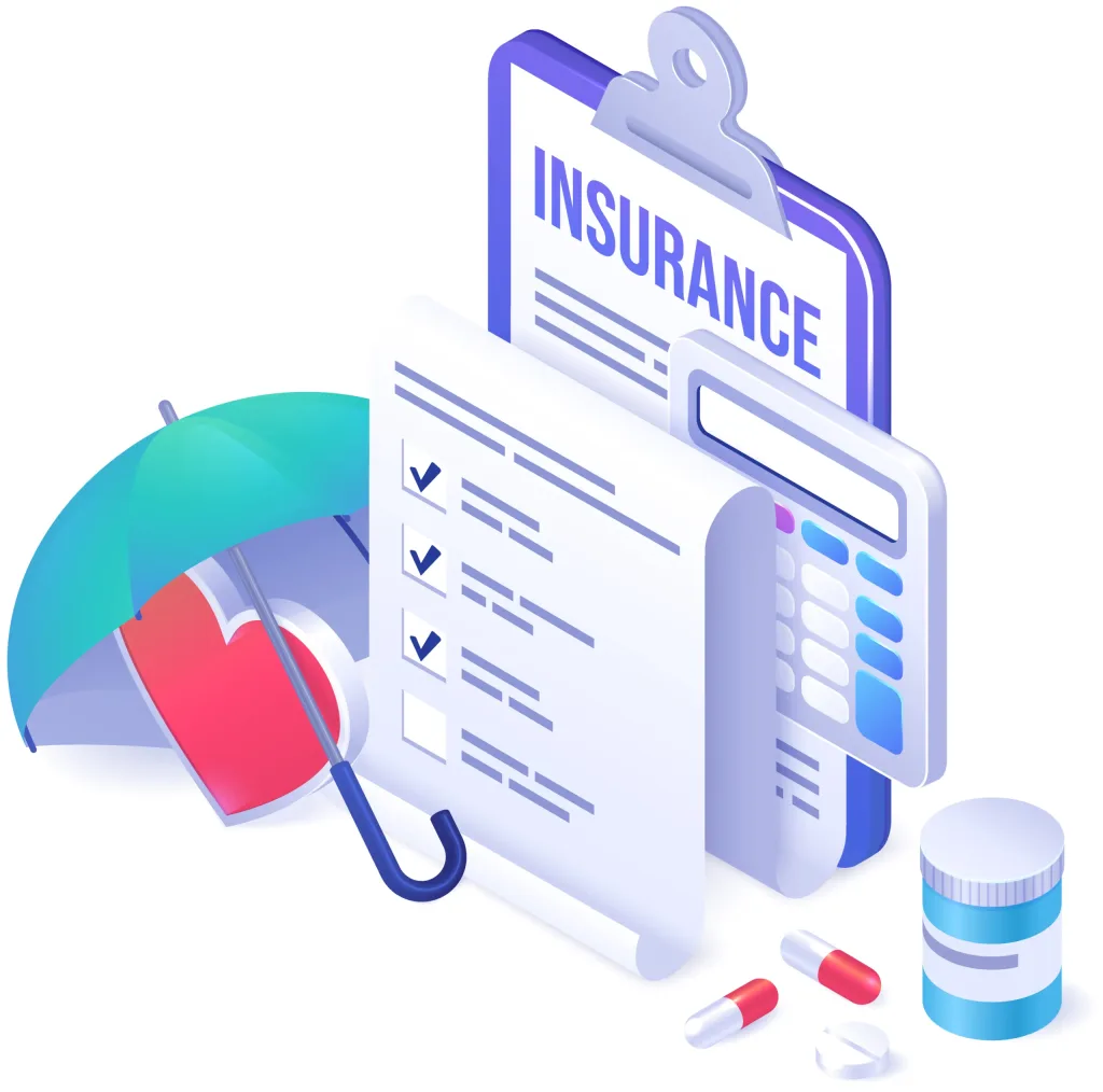 Sunshine Insurance Pros illustration showing Florida health insurance coverage and cost in Temple Terrace, FL.