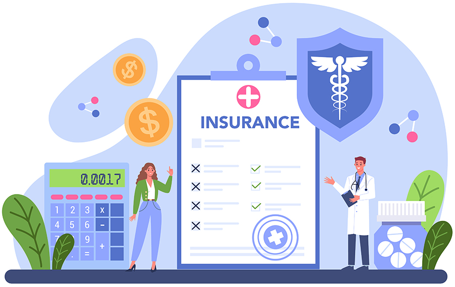 Sunshine Insurance Pros illustration showing short-term health insurance cost and coverage in Temple Terrace, FL.